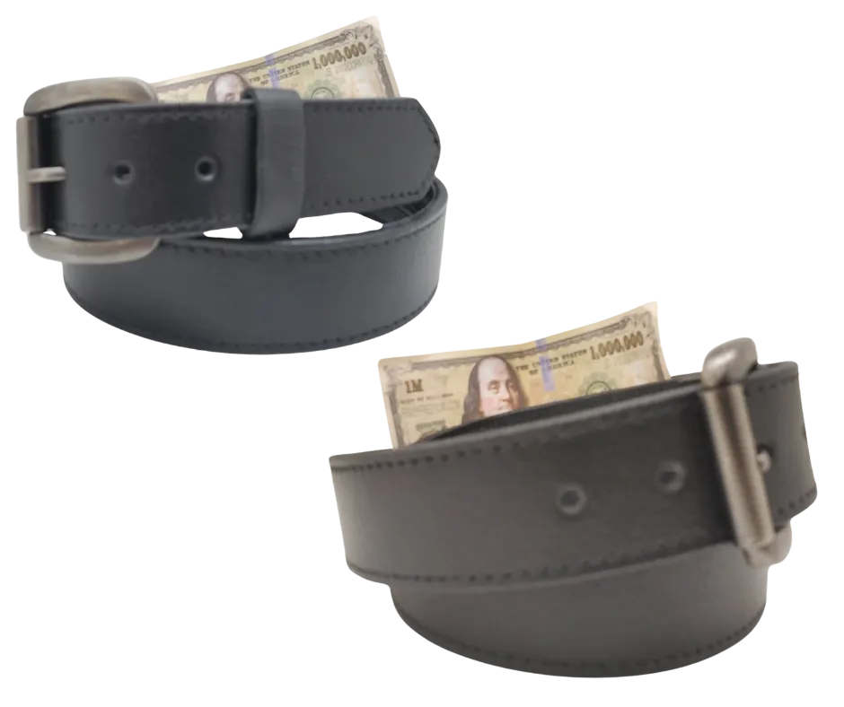 "The Traveler" Leather Money Belt