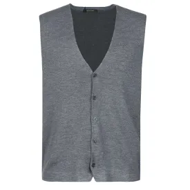 Remus Uomo Knitted Waistcoat in Grey