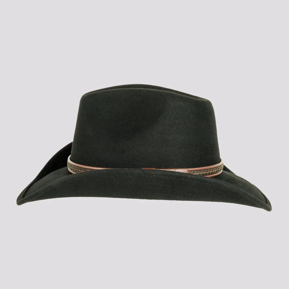 Showdown | Mens Crushable Wool Felt Western Outback Cowboy Hat