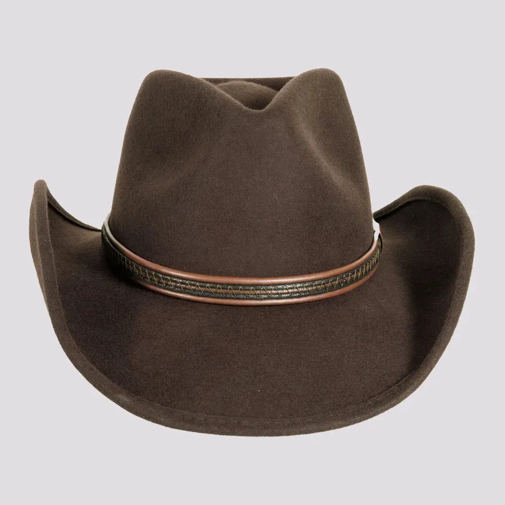 Showdown | Mens Crushable Wool Felt Western Outback Cowboy Hat