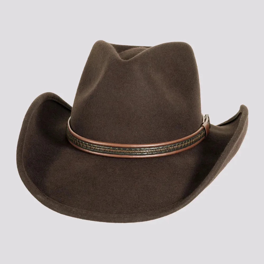 Showdown | Mens Crushable Wool Felt Western Outback Cowboy Hat