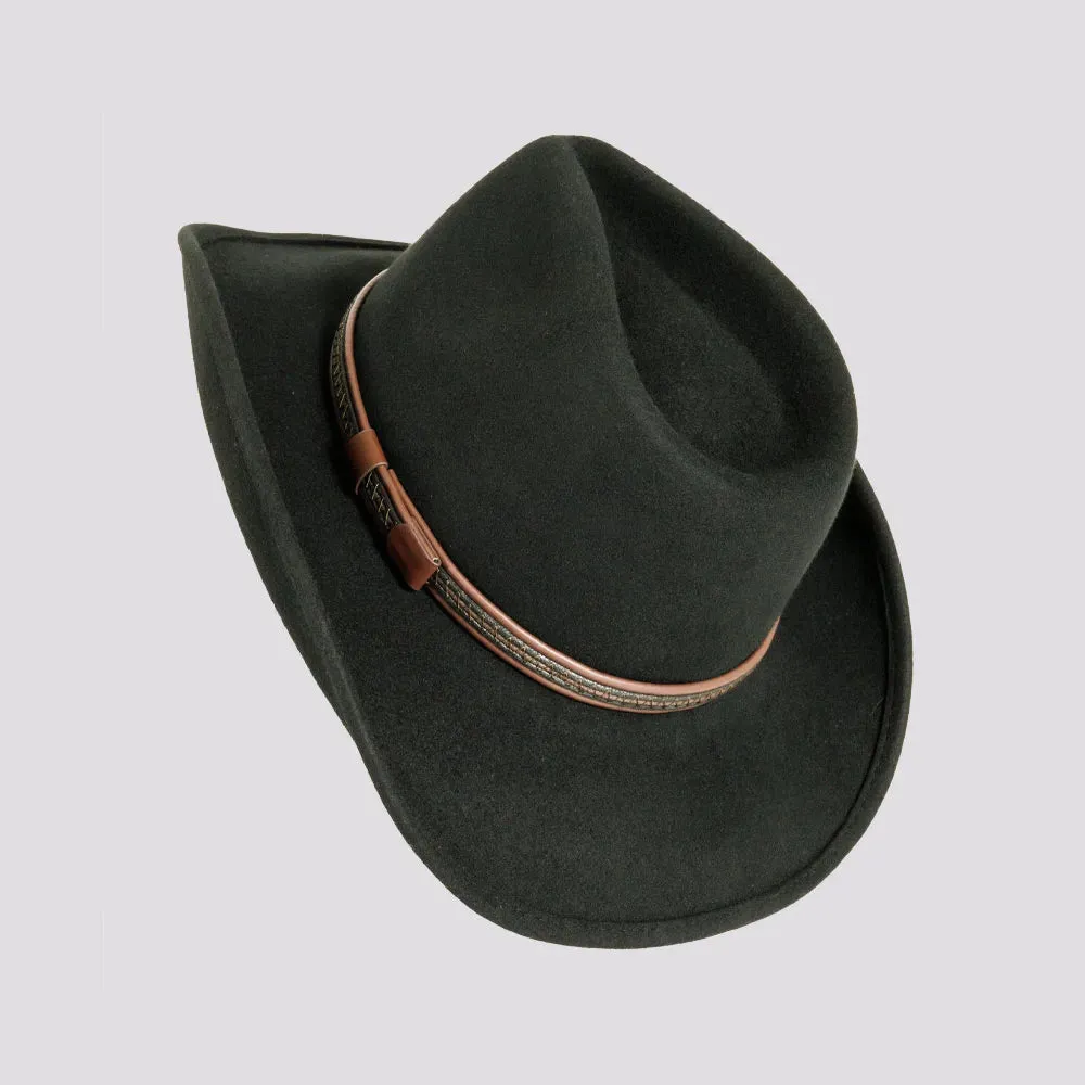 Showdown | Mens Crushable Wool Felt Western Outback Cowboy Hat