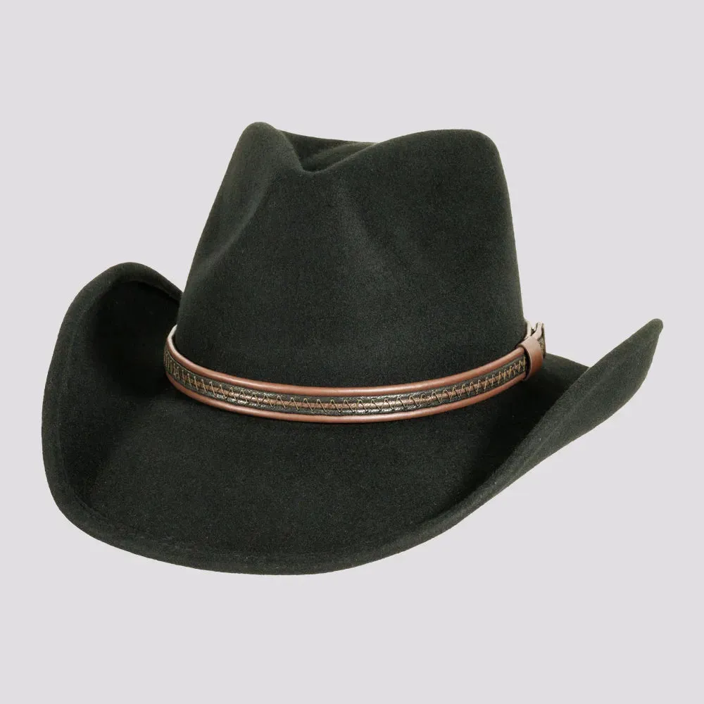 Showdown | Mens Crushable Wool Felt Western Outback Cowboy Hat