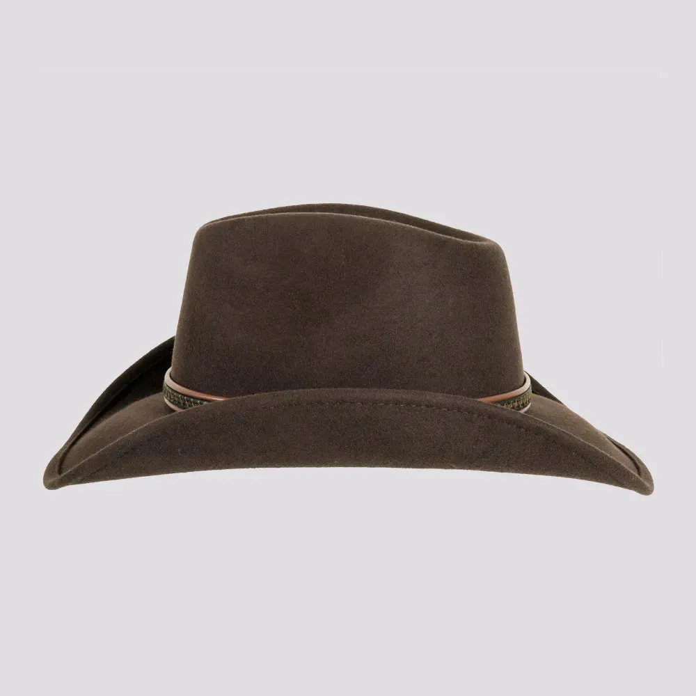 Showdown | Womens Crushable Wool Felt Western Outback Cowgirl Hat