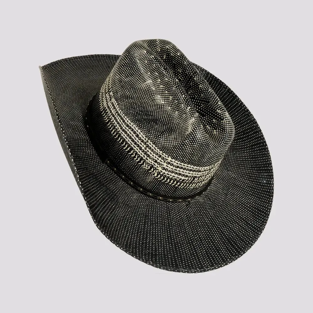 Stallion | Womens Navy Bangora Straw Western Cowgirl Hat