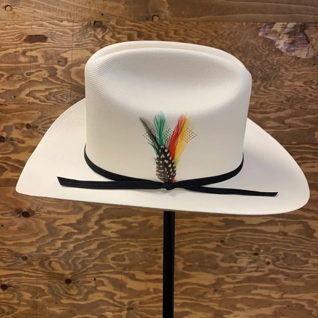 Tombstone 1,000X Jhonson Hat with Feathers and Black Band TOM-1000XJ4