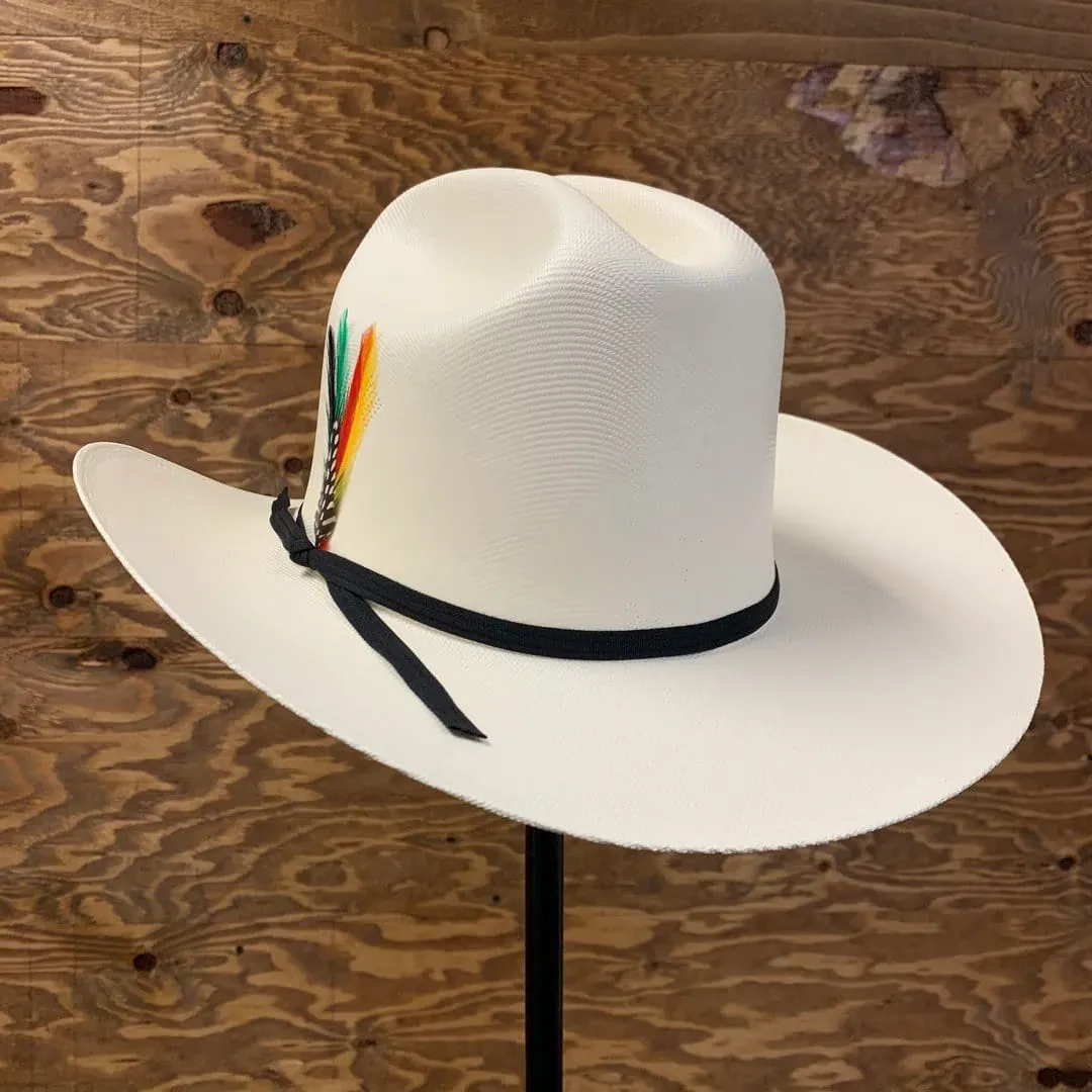 Tombstone 1,000X Jhonson Hat with Feathers and Black Band TOM-1000XJ4