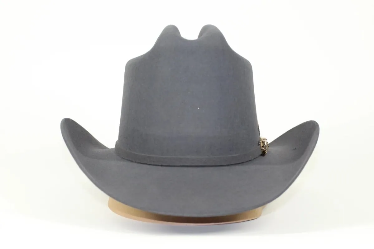 Tombstone 20X Cowboy Felt Hat Los Dos Carnales Shape Granite Gray TOM-2408