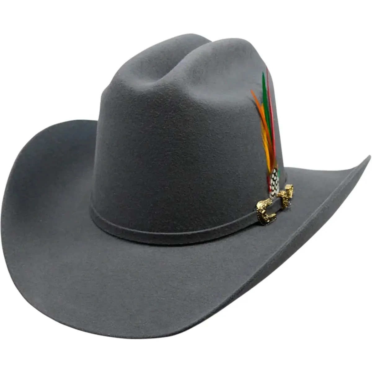 Tombstone 20X Cowboy Felt Hat Los Dos Carnales Shape Granite Gray TOM-2408