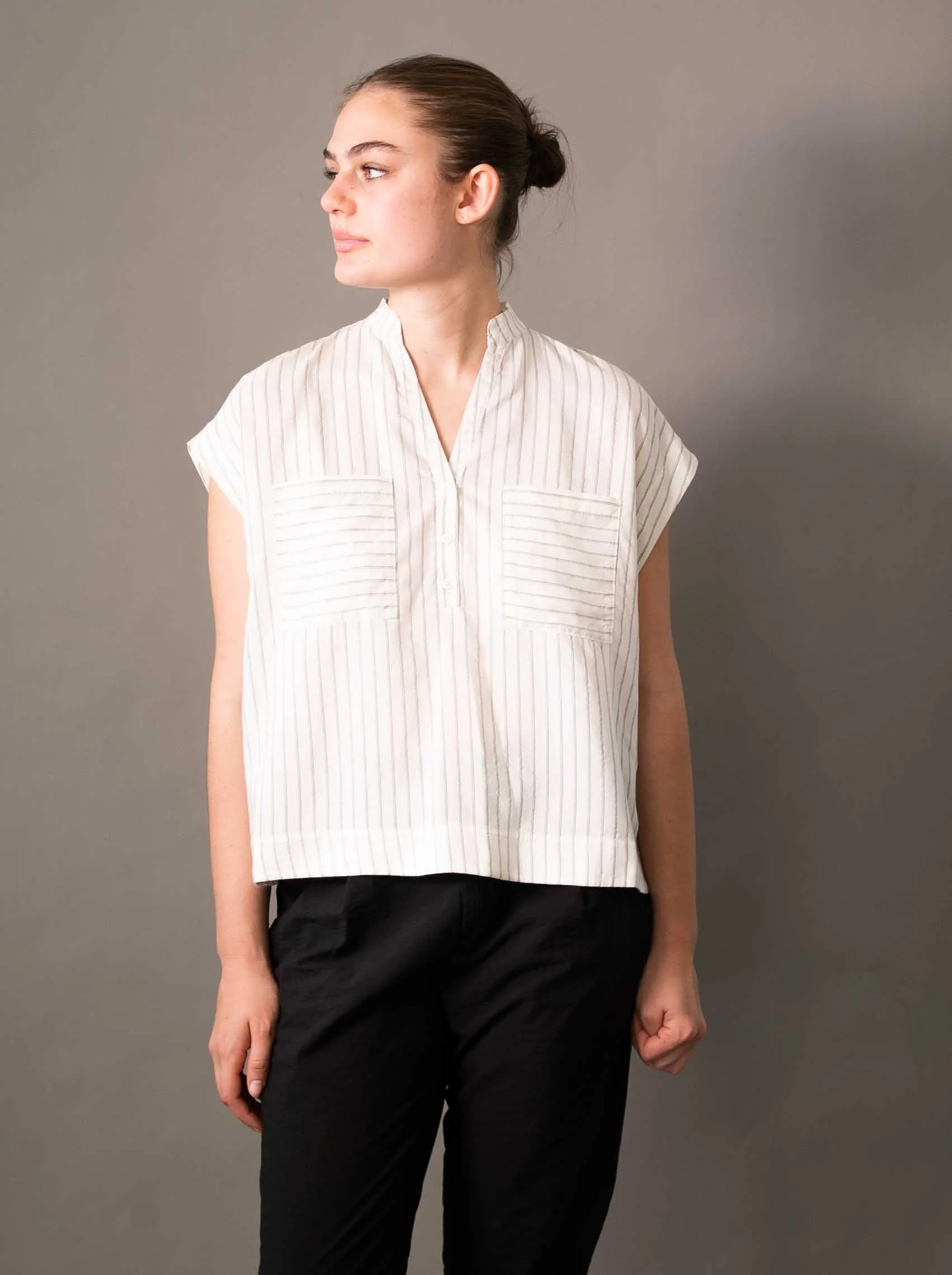 Transit Par Such Sleeveless Stripe Top