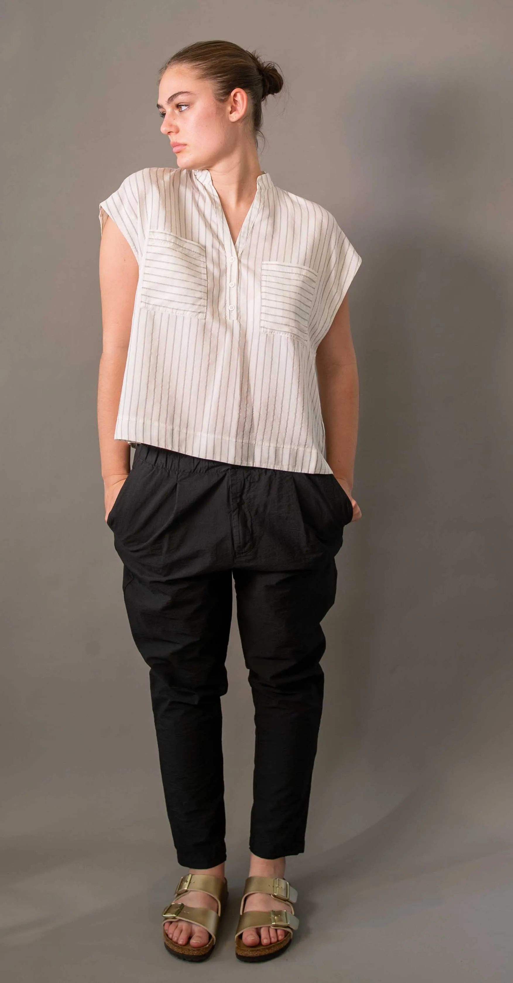 Transit Par Such Sleeveless Stripe Top