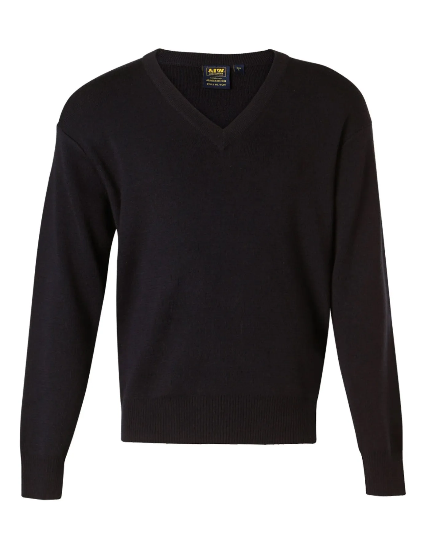 V Neck Wool/Acrylic Knit Jumper