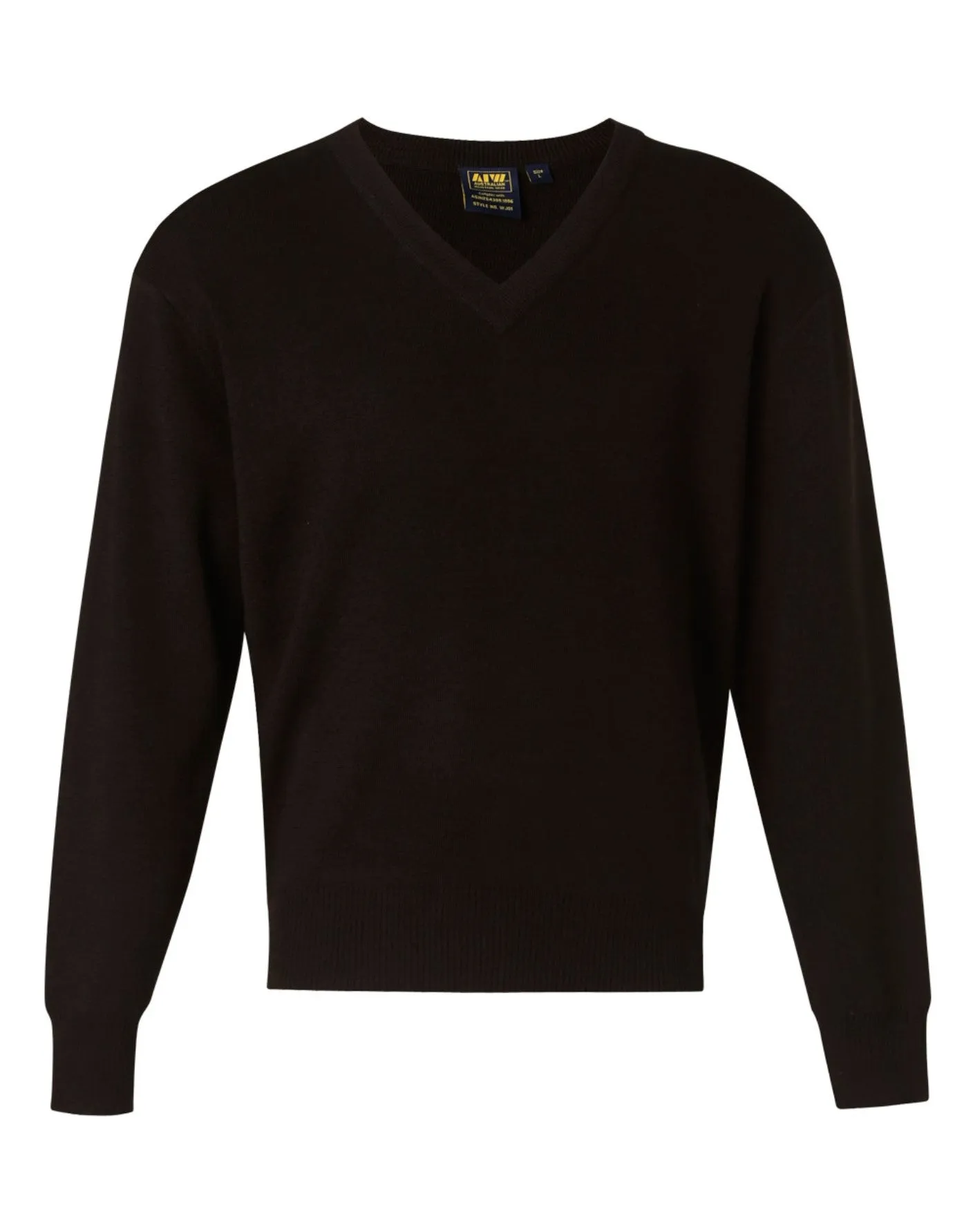 V Neck Wool/Acrylic Knit Jumper