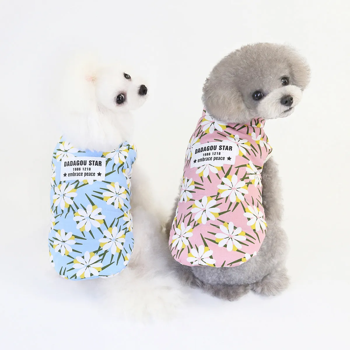 Winter warm cotton vest pet clothing