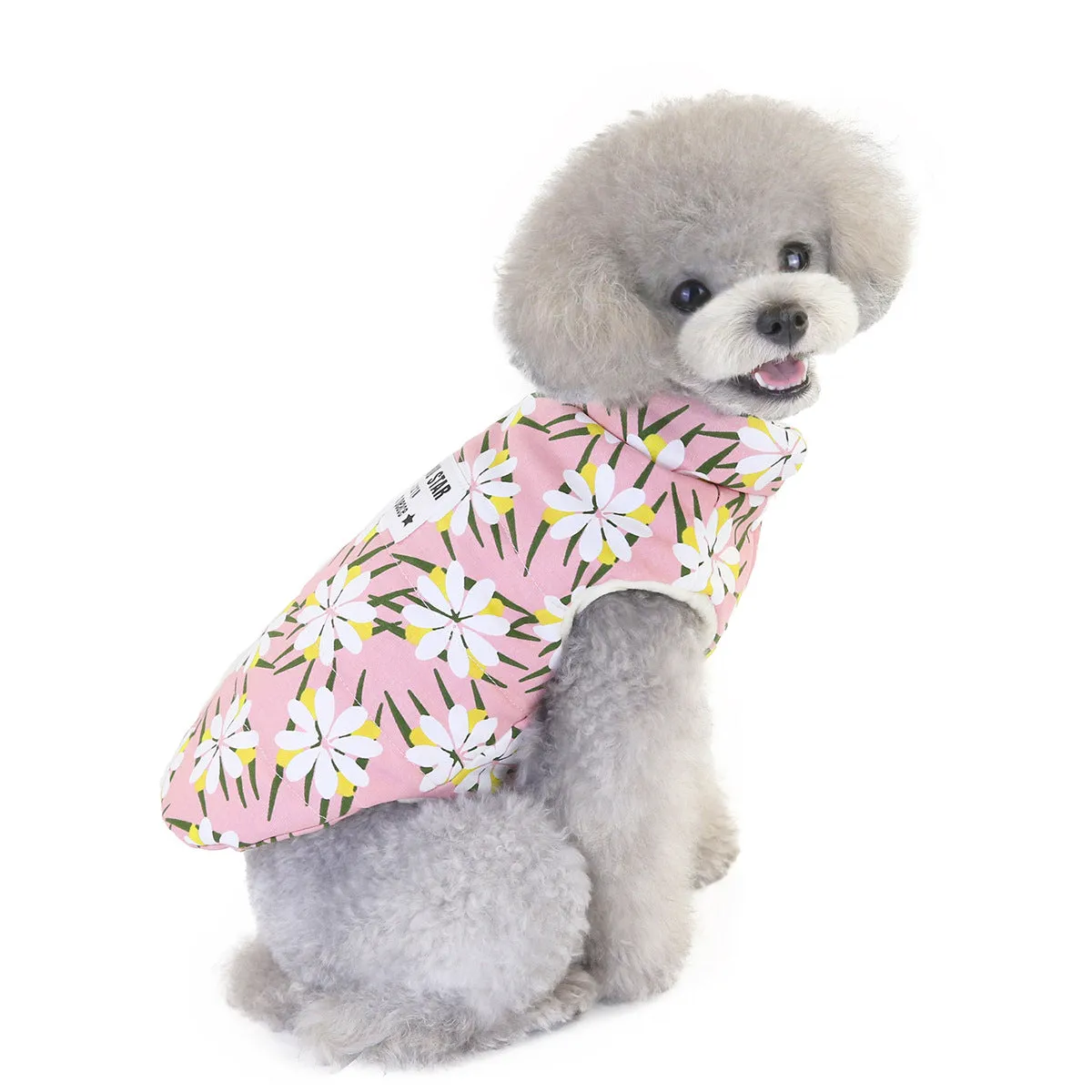 Winter warm cotton vest pet clothing