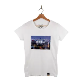 Women "Montreal Homegrown" City Print T-Shirt - White