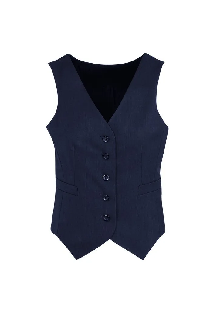 Womens Peaked Vest with Knitted Back